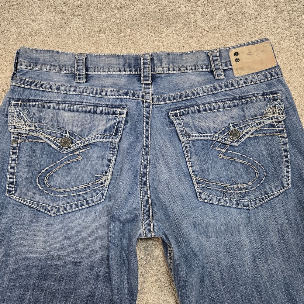 Silver Jeans Gordie Flap Pocket jeans Mens‎ measures 39x28 (no tag)